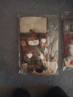 Frosty the snowman Christmas stocking