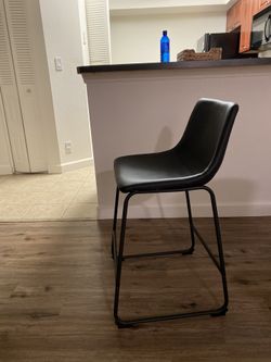 Black Counter Depth Chairs Set Of 3 Or Individual Sale 