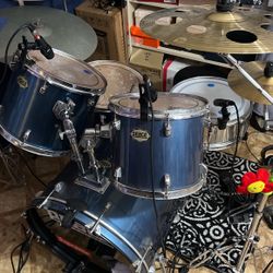 peace legion blue wrap drum kit 5 piece