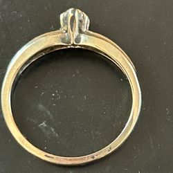 10 K. Gold with Tiny Diamond Ring 