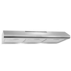 New open box 36" Under Cabinet Stainless Steel Range Hood with Removable Aluminum Mesh Filters