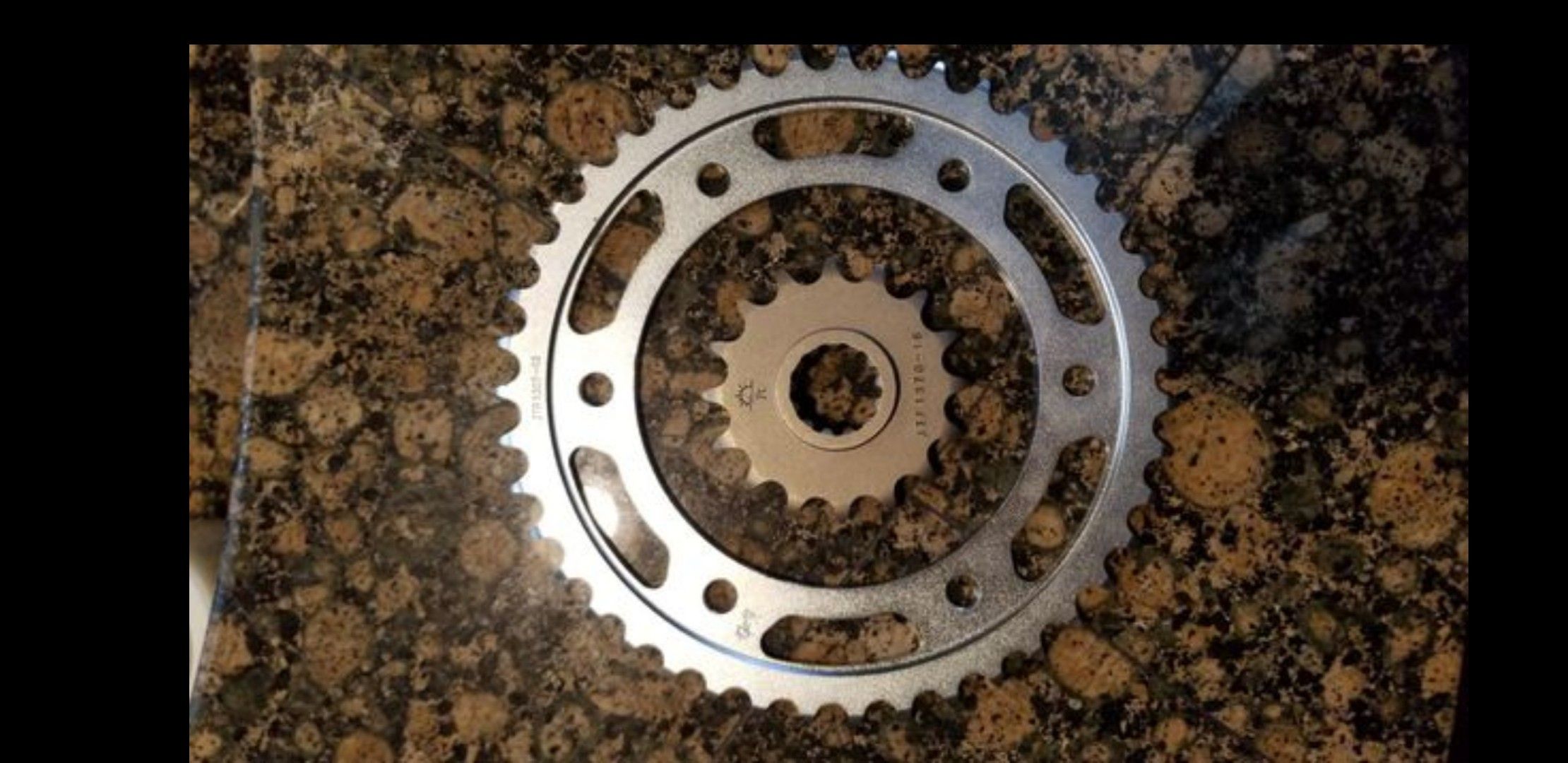 New Honda front and rear sprocket