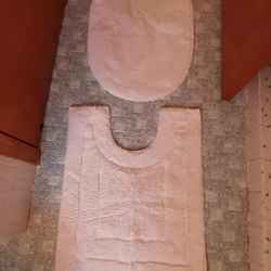 White Bathroom Area Rugs
