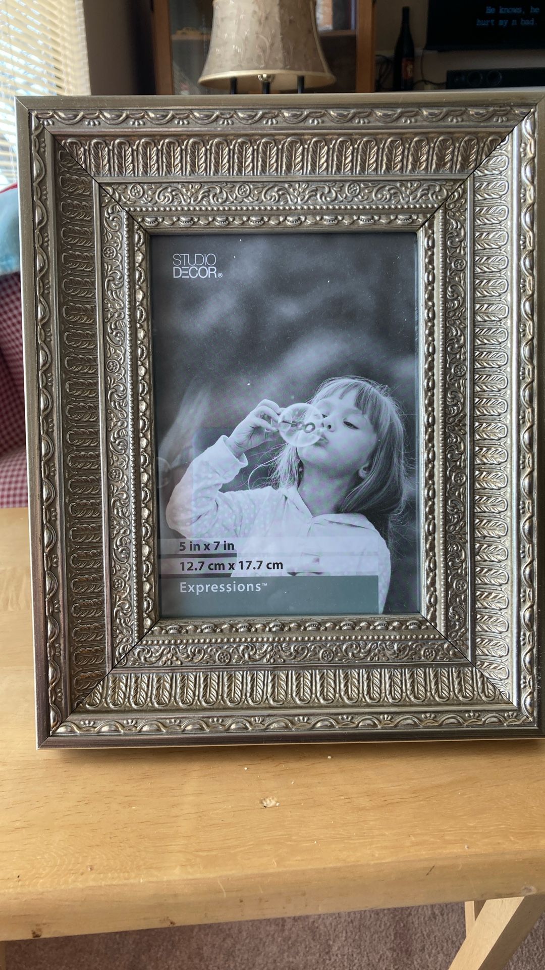 Beautiful Gold Color Frame, Holds 5 X7in Pic