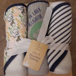 3 Pack Hooded Towels