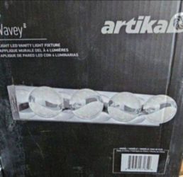 Artika Wavey 27" 4-Light Chrome LED Vanity Light