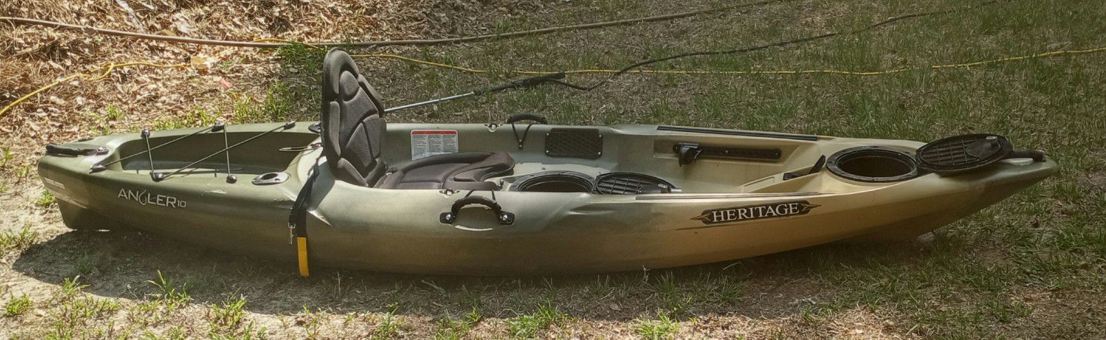 Photo Heritage Angler 10 10 ft SitOnTop Angler Kayak!! Green, NICE!!