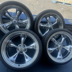 American Racing Vn 615 Chrome Staggered 20x8 - 20x10 With 245/35/20 - 275/30/20 Tires🔥🔥🔥🔥🔥
