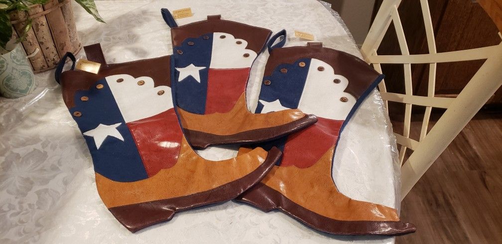 TEXAS Boot CHRISTmas Stocking