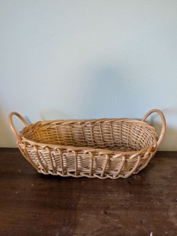 Vintage Woven Wicker Basket