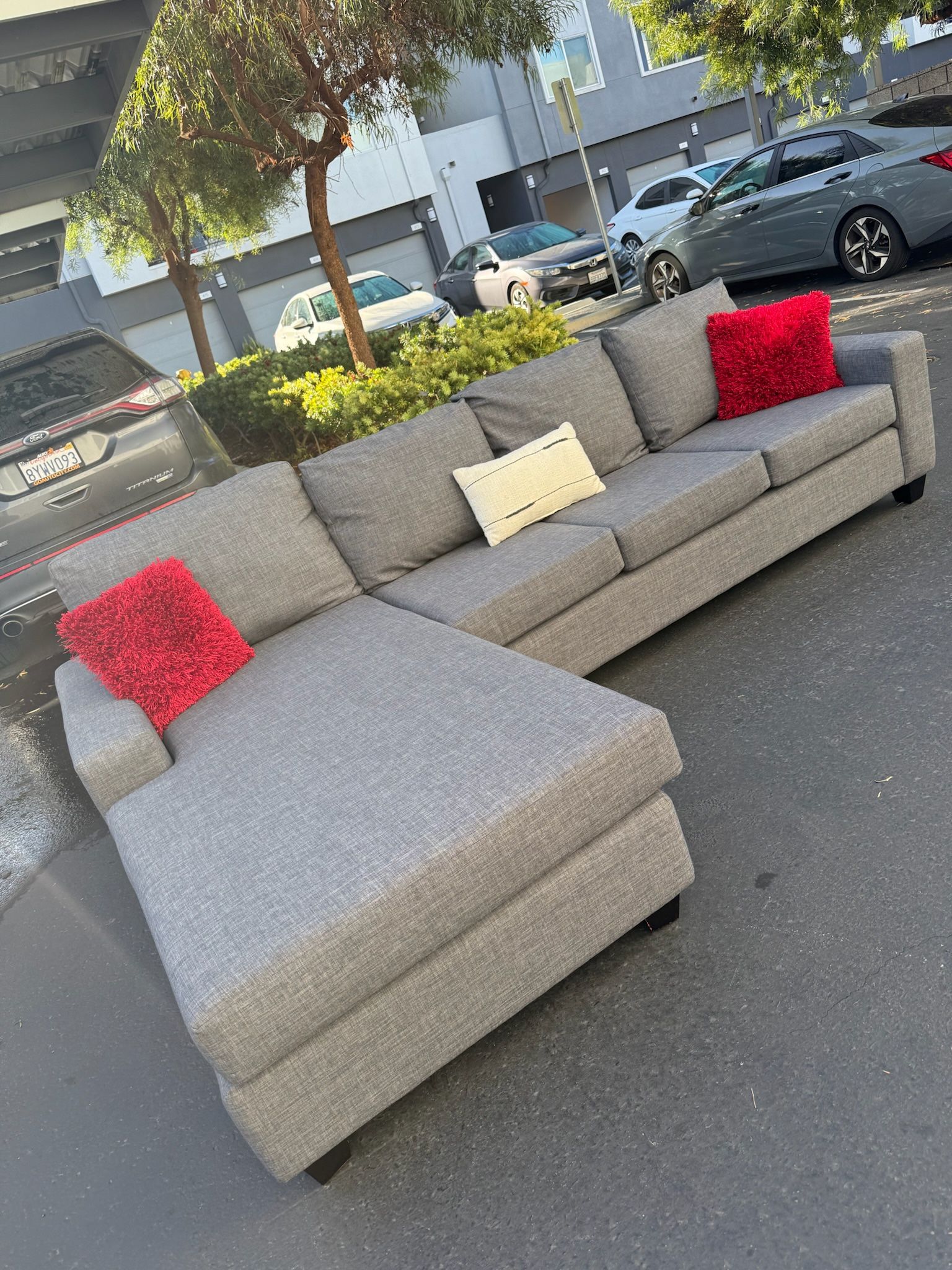 Beautiful Grey Sectional 