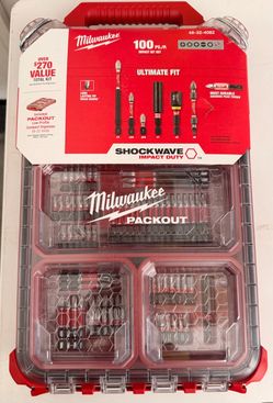 3 Milwaukee Shockwave Drill Bit Sets
