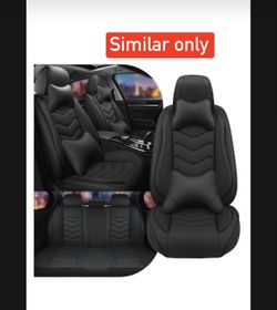 JYDJ Car Seat Cover for GMC Sierra 1-2025, Comfortable, Durable Leather Seat Cover, All Weather Sports Automotive Interior Accessories(Standar
