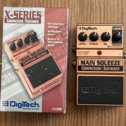 DigiTech X-Series Main Squeeze Compressor Sustainer Guitar Effect Pedal  