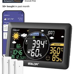 New In Box, BALDR WiFi Weather Station with 3 Wireless Sensors,