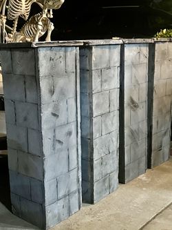 Halloween Foam Pillars