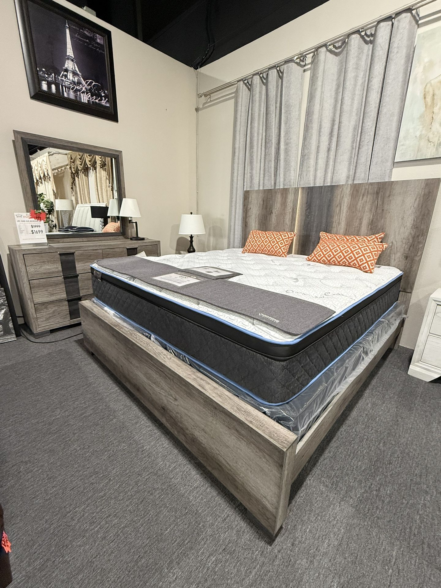 4 Pc King Bedroom Set