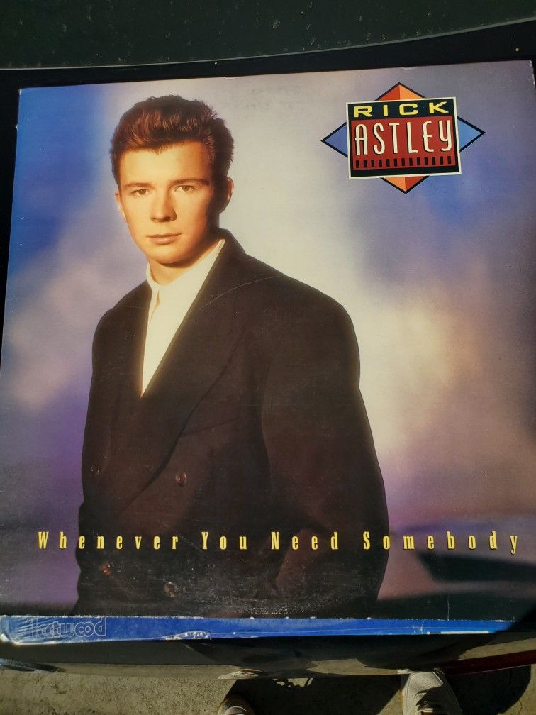 Rick Astley Vinyl Whenever You Need Somebody Rick Rolled