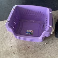 3 Purple Stackable Baskets/tote