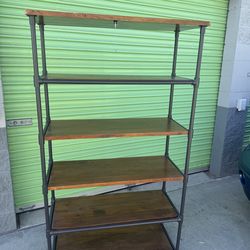 Heavy duty West Elm Pipe Tower Wide Bookcase