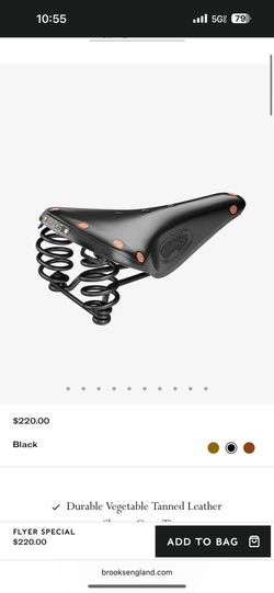 Brooks saddle special flyer In Like New Condition