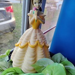 Vintage Disney Belle From Beauty And The Beast PVC Coin Bank