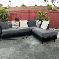 Grey & Black Couch