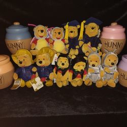 10 Disney Plush Beanie Baby $5 each 🍯Winnie The Pooh