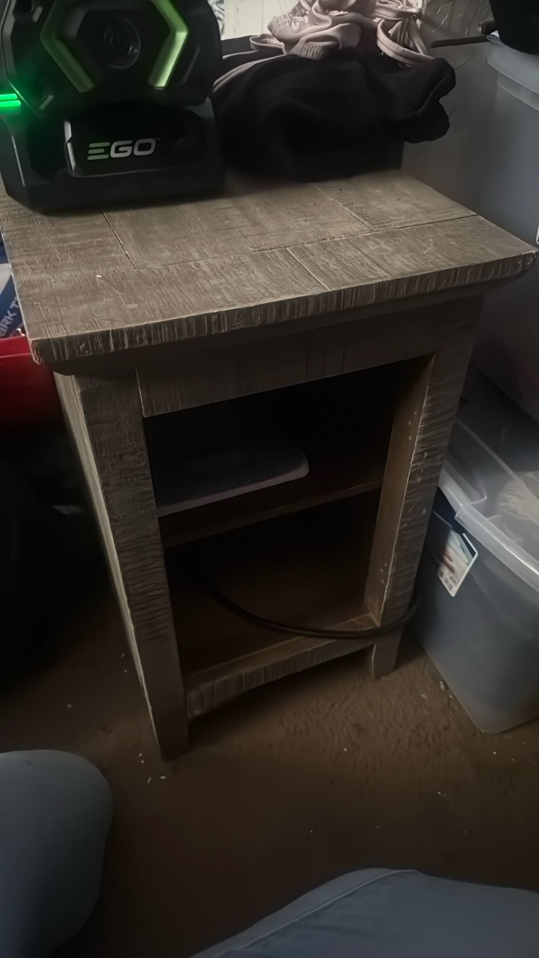 Gray End Table