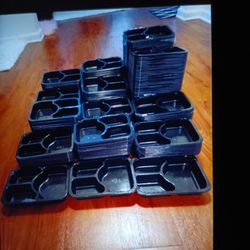BLACK PLASTIC FOOD PANS