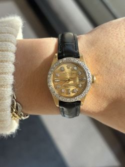 Ladies 26MM Rolex DateJust Champagne Dial