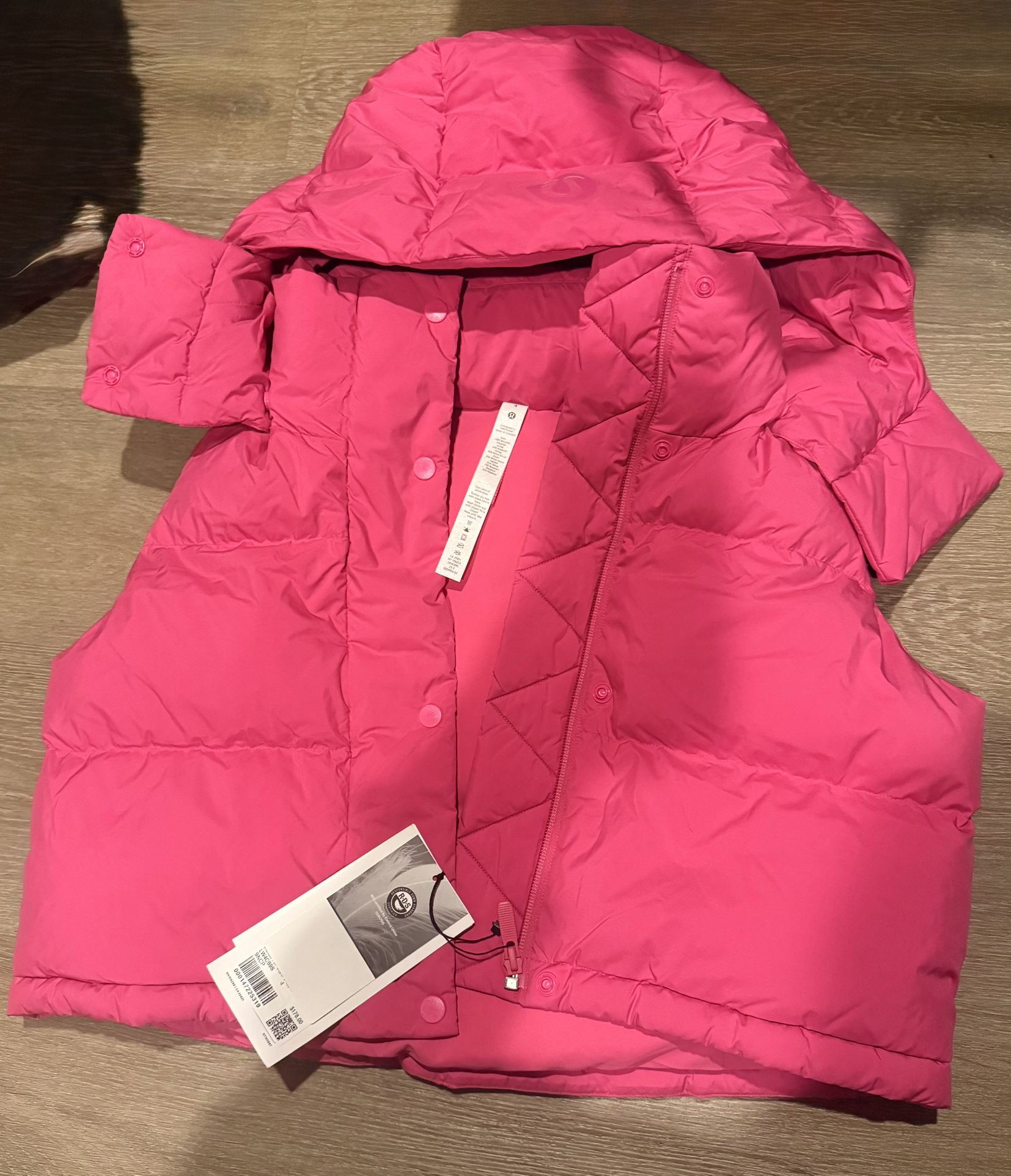 NWT Lululemon Pink Puffer Vest