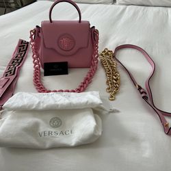 Versace La Medusa Handbag  Pink