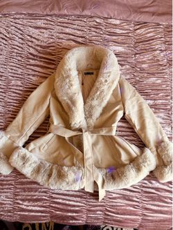 Beige Fur coat