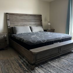 King Bed Frame With Nightstands 