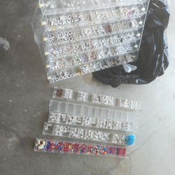 Tons Of Beads/ Rack And 5 Extra Shelves
