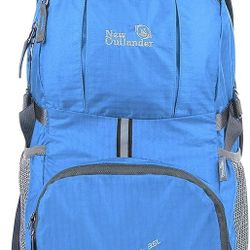 New Outlander Packable Lightweight Travel Hiking Backpack Daypack - Color: BLUE
 - BRAND NEW IN PACKAGE 
