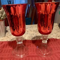 Glass Hurricane Holders 