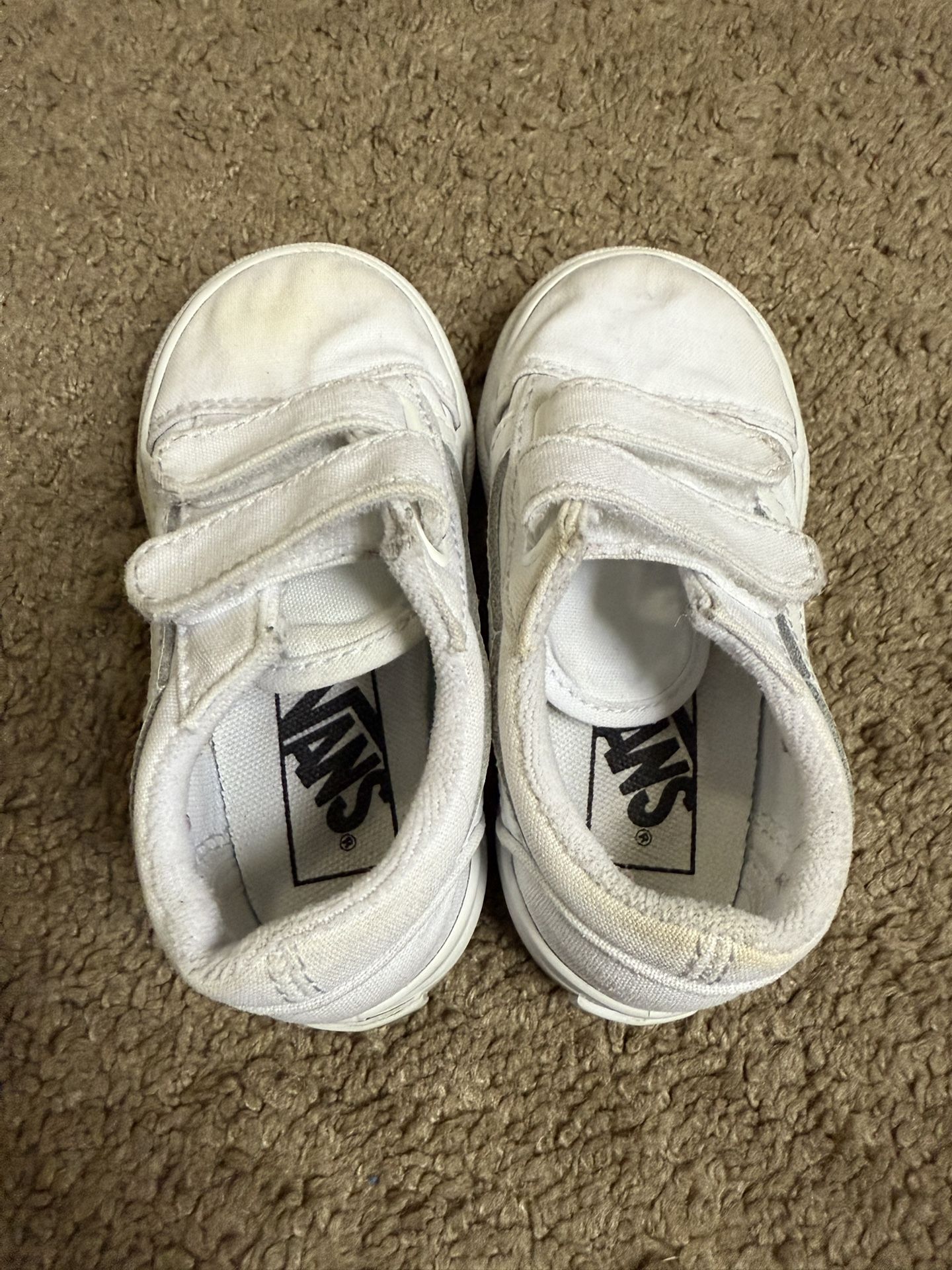 Toddler Vans - All White 6.5