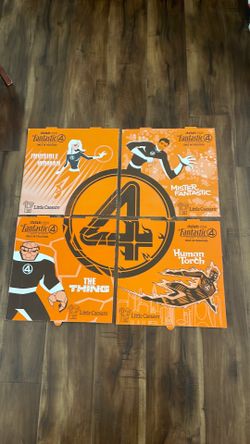 Fantastic 4  - Little Caesars pizza lids (set)