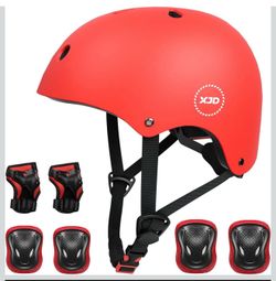 Kids Helmet,Multi-Sport Protective Gear Set for 3-5-8, year old  Boys or Girls with Knee and Elbow Pads Wrist Guards fit Roller Skates,Cycling,Skatebo