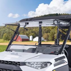 BRAND NEW IN BOX KEMIMOTO 3-IN-1 Flip Windshield Compatible with Polaris Ranger XP 1000/Crew 2017-2025, Polaris Ranger 1000/Crew 2020-2025(Fit Grab ba
