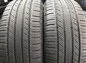 SET OF 2 USED TIRES P235/55R19 101H MICHELIN PREMIER LTX