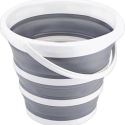 Collapsible Bucket 10L 2.6 Gallon Cleaning Bucket Mop Bucket Folding Foldable Portable Small Plastic Water Supplies for Outdoor Garden Camping Fishing
