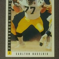 1993 Score Carlton Haselrig Pittsburgh Steelers #210 Football NFL Card Collectible Vintage