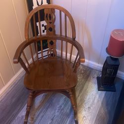 Kids Wooden Rocking Chair 