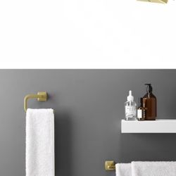 Bruxie Pivot Toilet Paper Holder in Brushed Gold