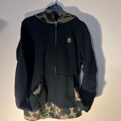 Bape Zip Up Hoodie Size L