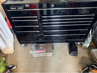 Snap on toolbox with tools