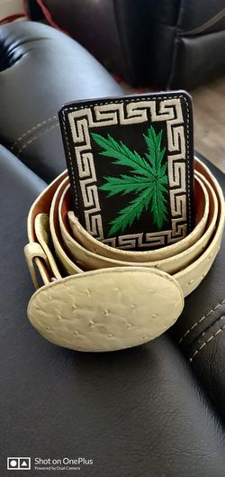 sinturón Piel de avestruz . Size 36